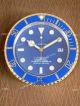 Copy Rolex Submariner Green Face Wall Clock Yellow Gold Case (9)_th.jpg